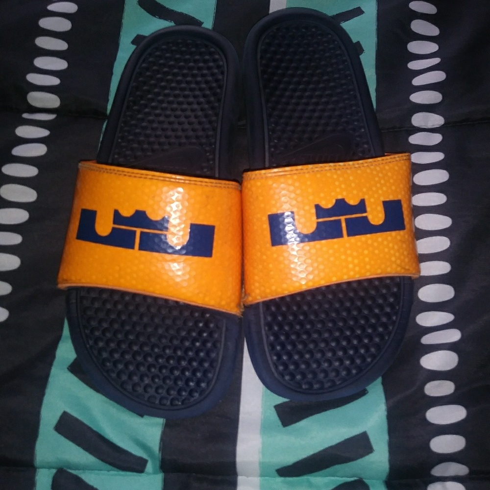 King James Nike slides